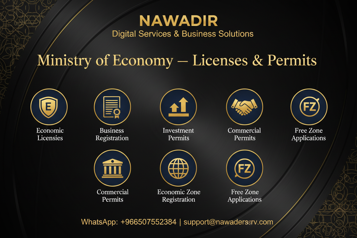 Ministry of Economy Licenses and Permits - Nawadir