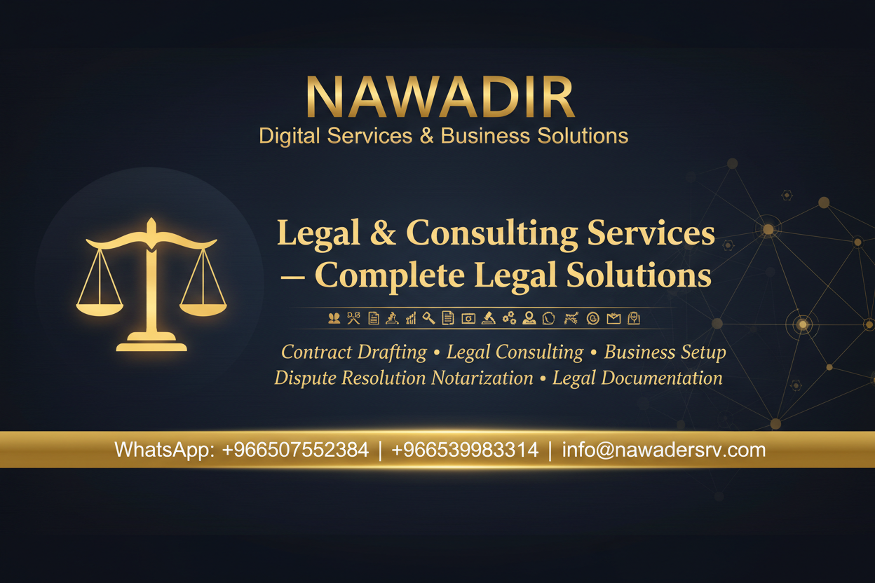 Legal and Consulting Services - Nawadir Digital Services