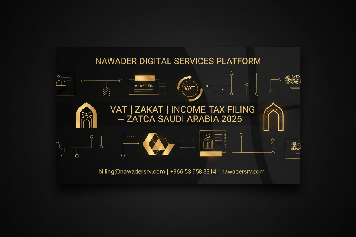 ضريبة القيمة المضافة والزكاة وضريبة الدخل 2026 | نوادر