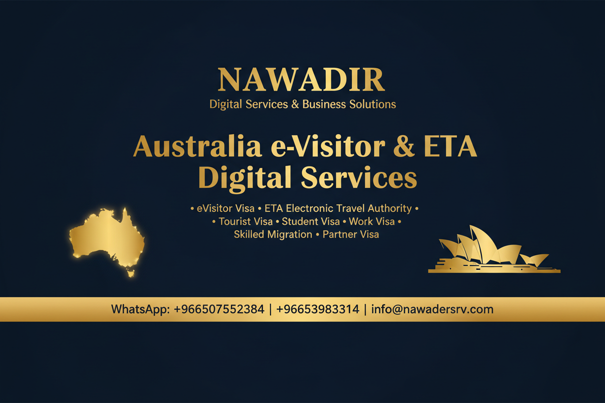 Australia eVisitor and ETA Digital Services - Nawadir