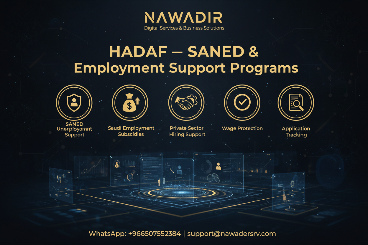 HADAF SANED and Employment Support Programs - Nawadir Digital Services