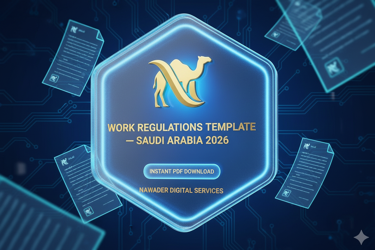 HR Ministry Work Regulations Template KSA 2026 - Nawader
