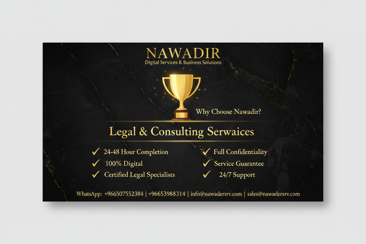 Why Choose Nawadir for Legal and Consulting Services - 24/7 Support