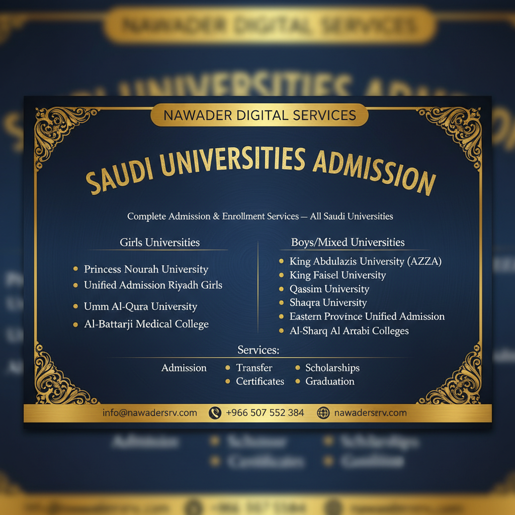 جميع الجامعات السعودية - نوادر