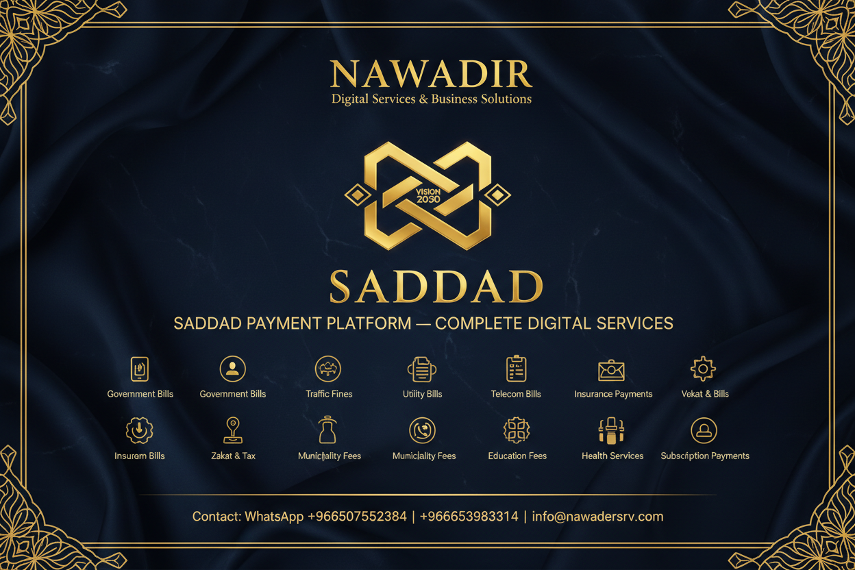 Saddad Payment Platform Complete Digital Services - Nawadir