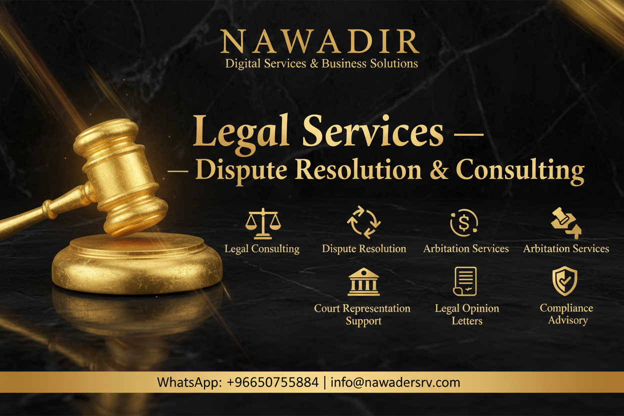 Legal Dispute Resolution and Consulting - Nawadir Digital Services
