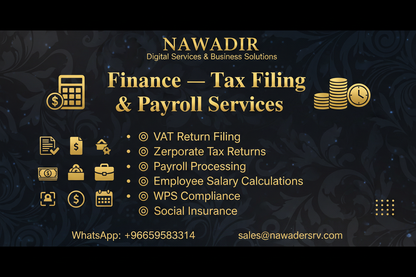Finance Tax Filing and Payroll Services - Nawadir