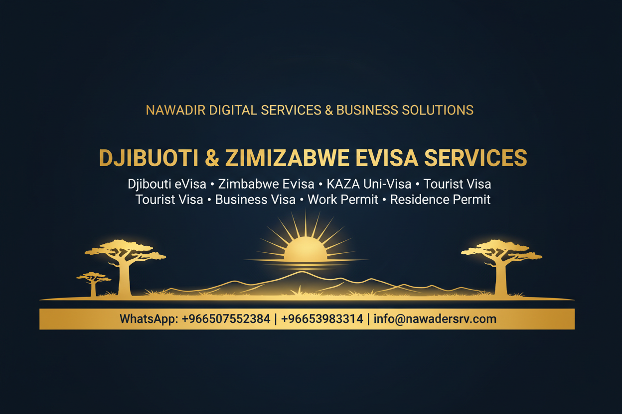 Djibouti and Zimbabwe eVisa Digital Services - Nawadir